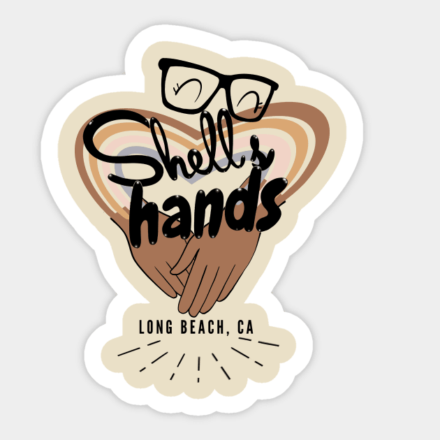 Shells Hands Sticker by dontknowmegnome18